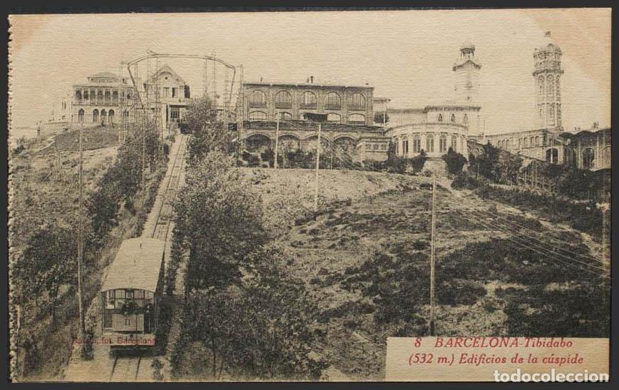 Postales: Barcelona. BARCELONA. Tibidabo. Edificios de la c&uacute;spide. - Foto 1