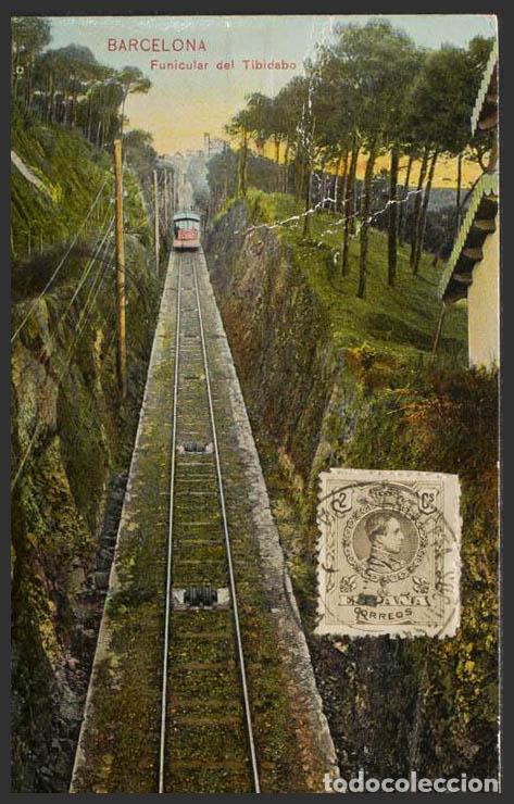Postales: Barcelona. BARCELONA. Funicular del Tibidabo. - Foto 1