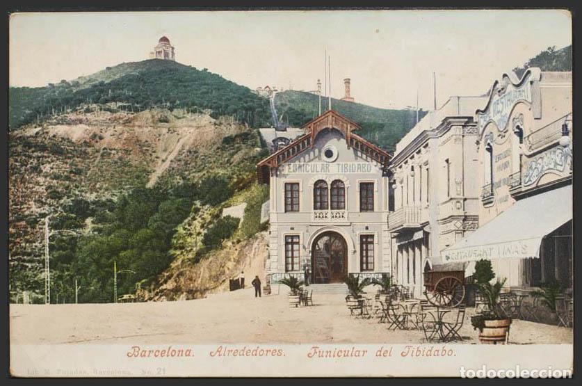 Postales: Barcelona. BARCELONA. Funicular del Tibidabo. - Foto 1