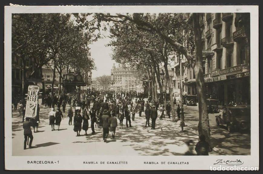 Postales: Barcelona. BARCELONA. Rambla de Canaletas. - Foto 1
