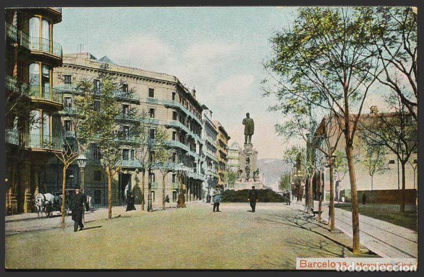 Postales: Barcelona. BARCELONA. Monumento a Clav&eacute;. - Foto 1