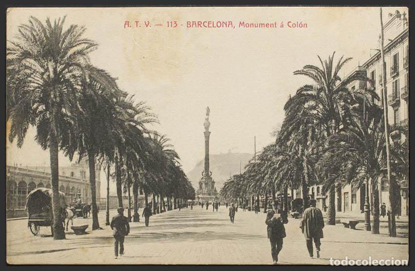 Postales: Barcelona. BARCELONA. Monumento a Col&oacute;n. - Foto 1