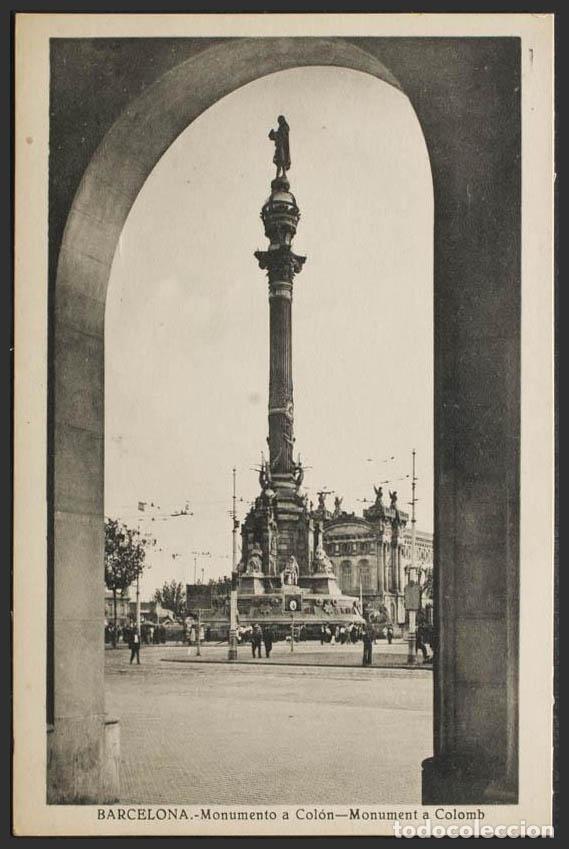 Postales: Barcelona. BARCELONA. Monumento a Col&oacute;n. - Foto 1