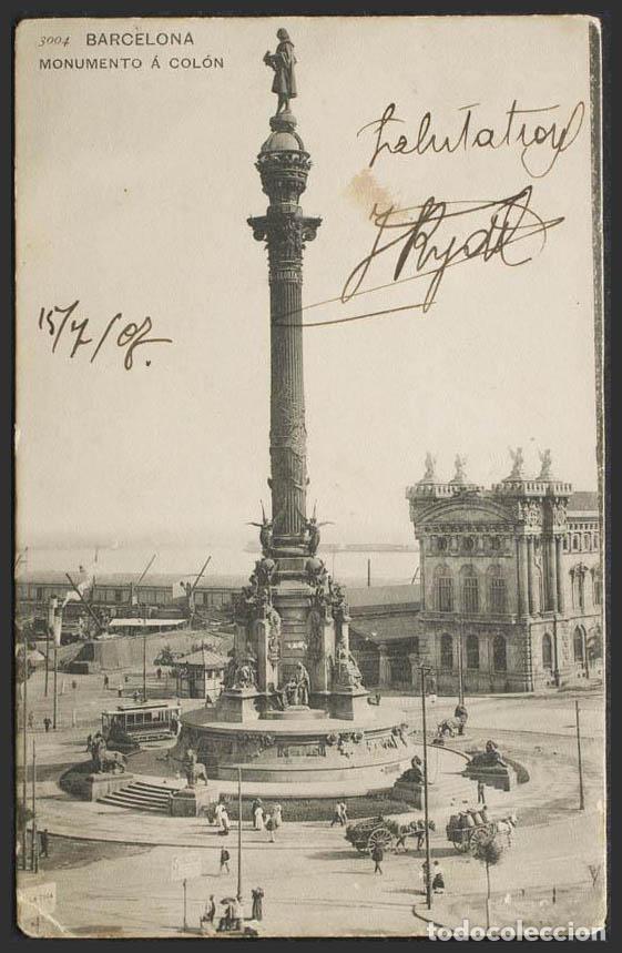 Postales: Barcelona. BARCELONA. Monumento a Col&oacute;n. - Foto 1