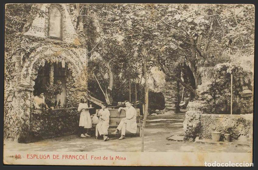 Postales: Tarragona. ESPLUGA DE FRANCOLI. Font de la Mina. - Foto 1