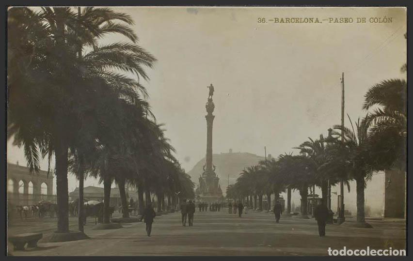 Postales: Barcelona. BARCELONA. Paseo de Col&oacute;n. - Foto 1