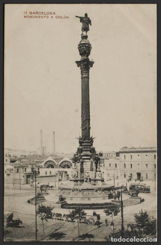 Postales: Barcelona. BARCELONA. Monumento a Col&oacute;n. - Foto 1