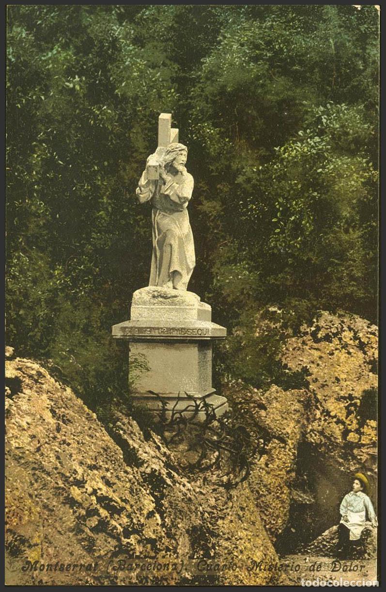 Postales: Barcelona. MONTSERRAT. Cuarto Misterio de Dolor. - Foto 1