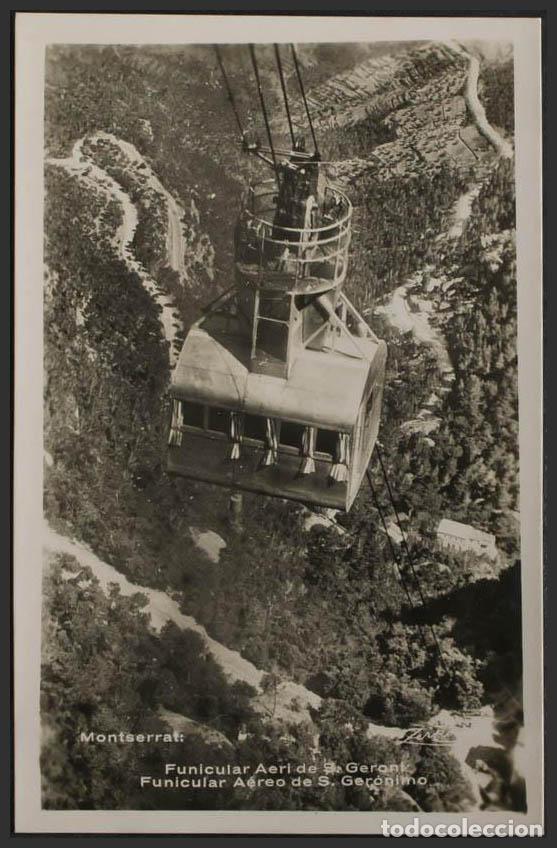 Postales: Barcelona. MONTSERRAT. Funicular A&eacute;reo de San Ger&oacute;nimo. - Foto 1