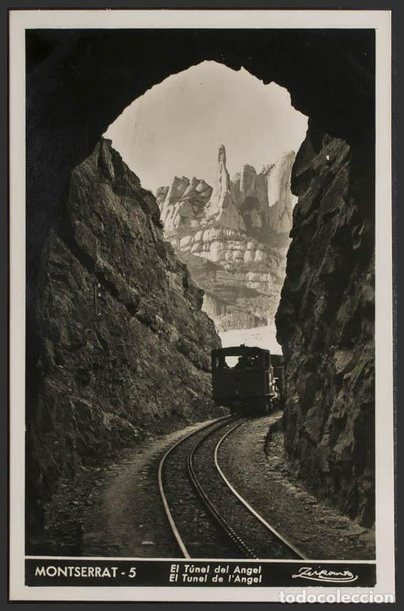 Postales: Barcelona. MONTSERRAT. El T&uacute;nel del Angel. - Foto 1