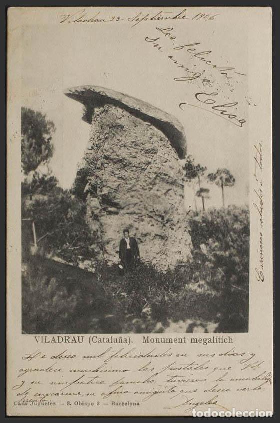 Postales: Gerona. VILADRAU. Monument megalitich. - Foto 1
