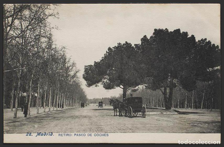Postales: Madrid. MADRID. Retiro. Paseo de coches. - Foto 1
