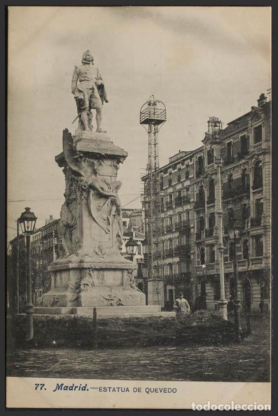 Postales: Madrid. MADRID. Estatua de Quevedo. - Foto 1