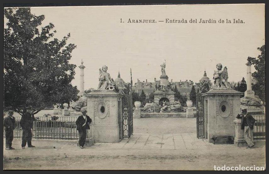 Postales: Madrid. ARANJUEZ. Entrada del Jard&iacute;n de la Isla. - Foto 1