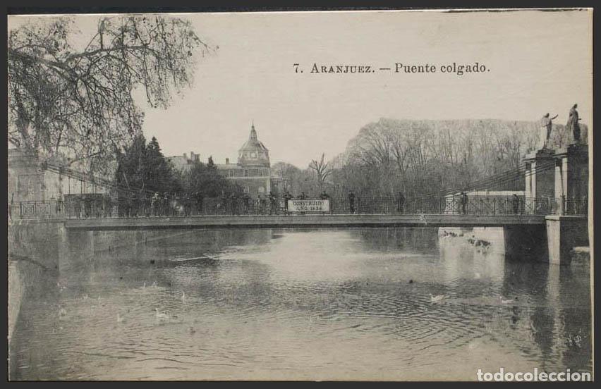 Postales: Madrid. ARANJUEZ. Puente colgado. - Foto 1
