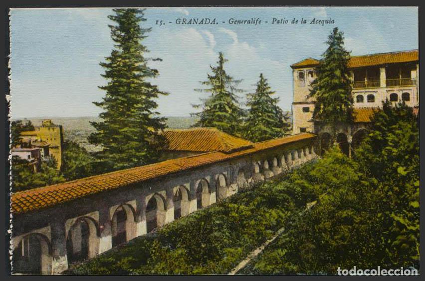 Postales: Granada. GRANADA. Generalife. Patio de la Acequia. - Foto 1