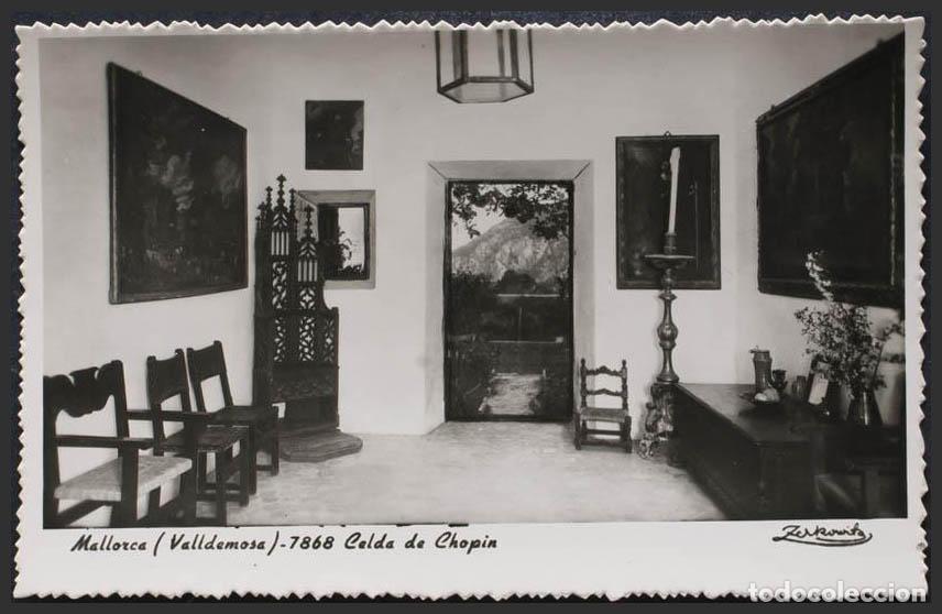 Postais: Baleares. VALLDEMOSA. Celda de Chpin.