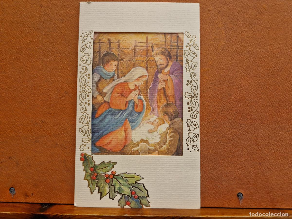 Postais: BONITA POSTAL DE NAVIDAD CIRCULADA. DIPTICO. FAMILIA