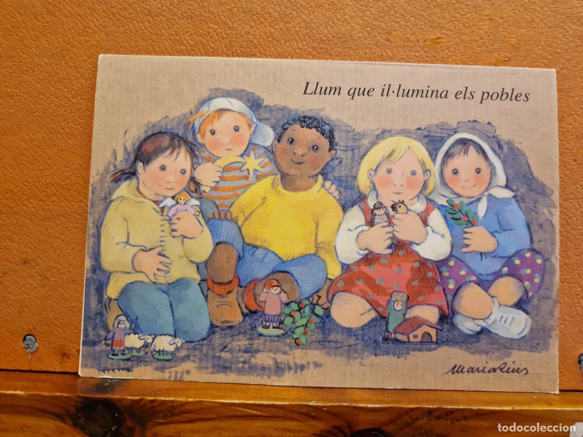 Cartes Postales: BONITA POSTAL DE NAVIDAD CIRCULADA. DIPTICO. NI&Ntilde;OS