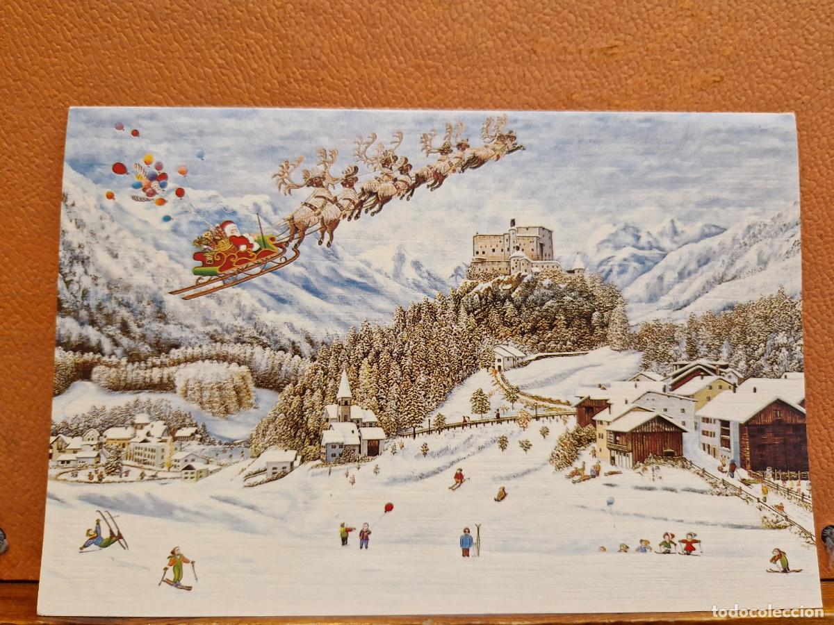 Postais: BONITA POSTAL DE NAVIDAD CIRCULADA. DIPTICO. PUEBLO MAGICO