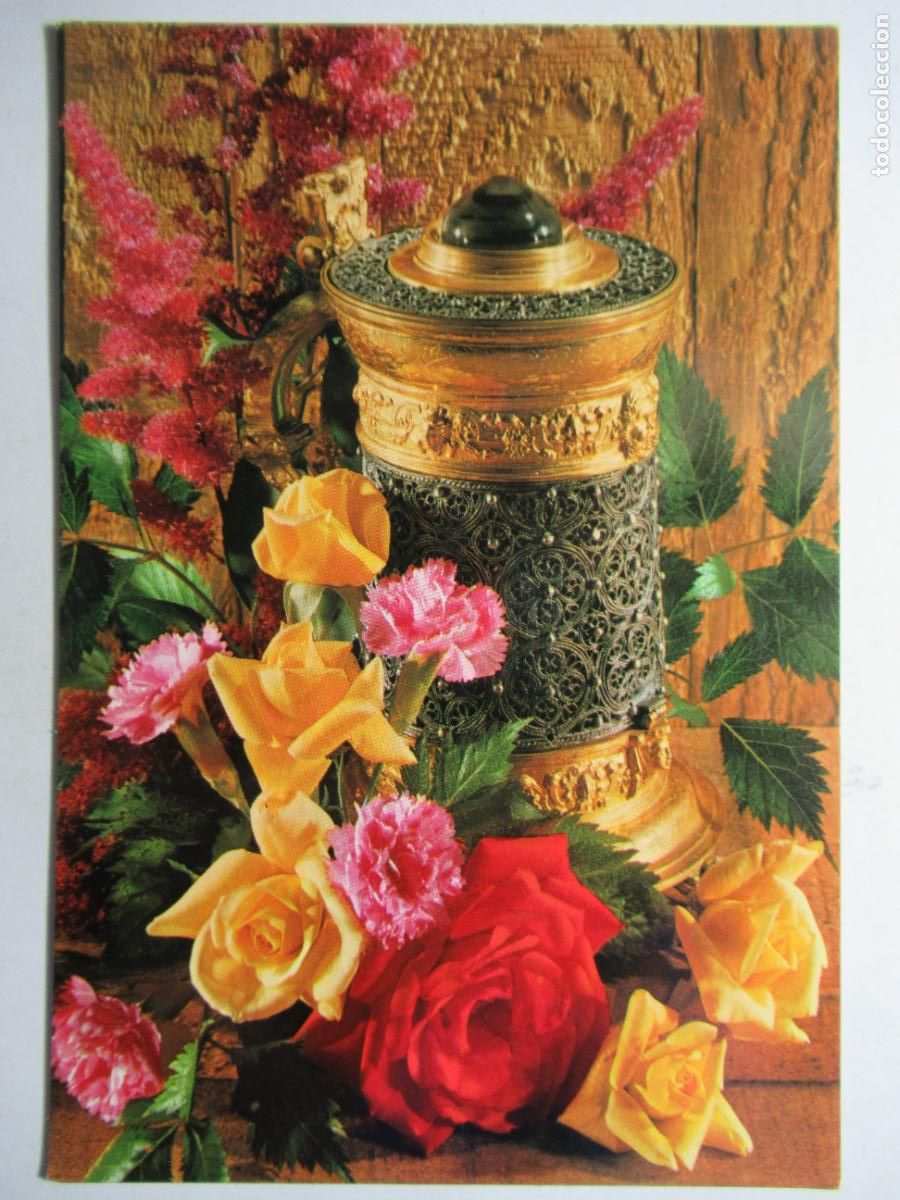 Postales: Postal Flores Rosas CyZ - Foto 1