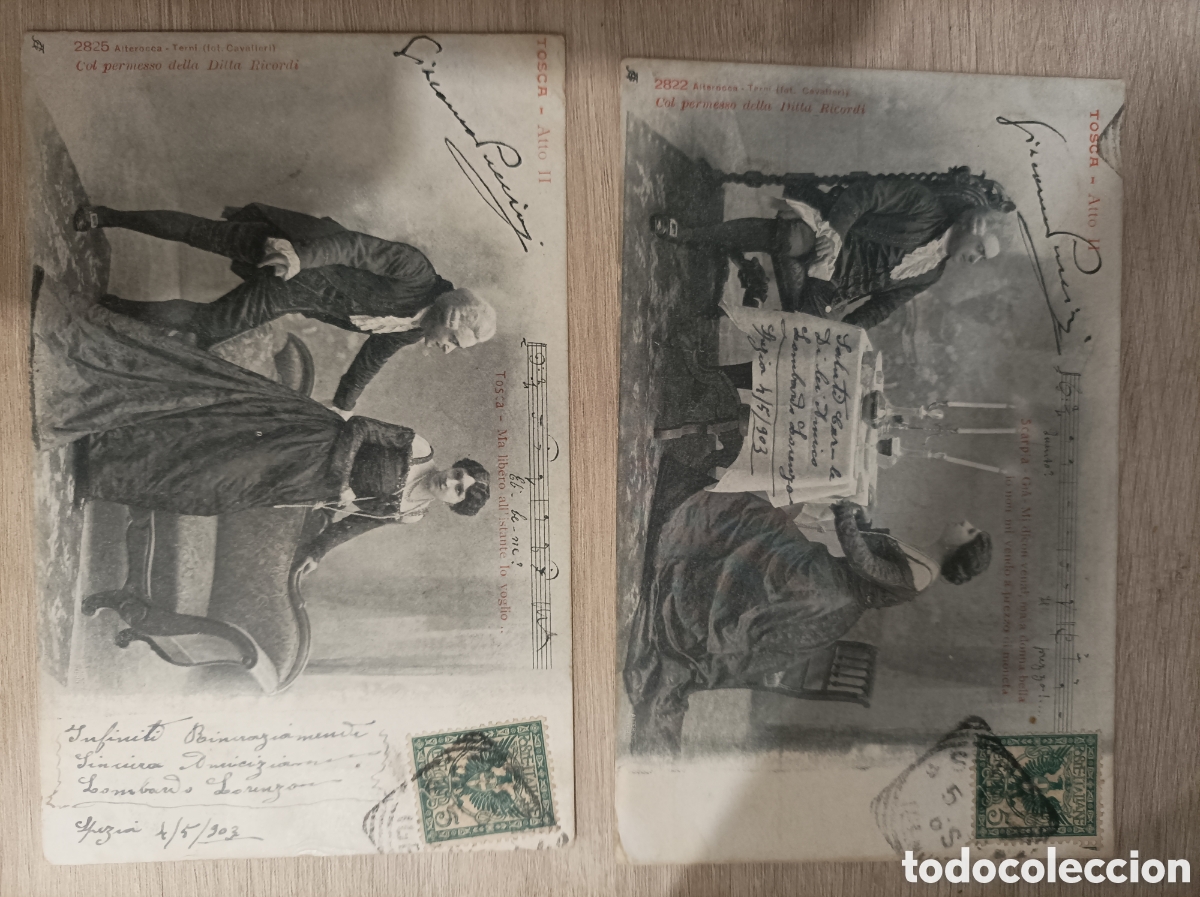 Postales: Tosca (&oacute;pera)_Alterocca Terni 2821-2823, 2825 y 2826 - Foto 3