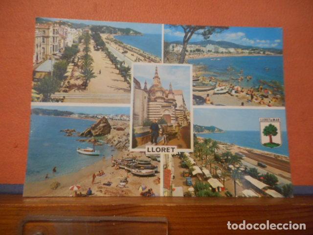 Postales: BONITA POSTAL CIRCULADA. COSTA BRAVA. LLORET DE MAR - Foto 1