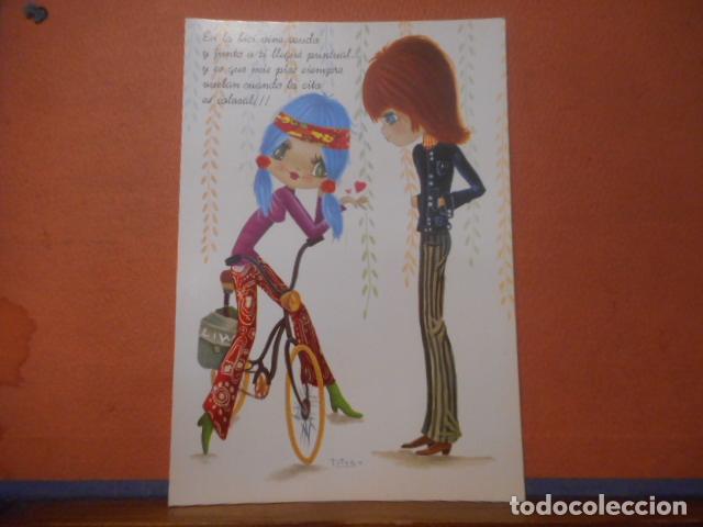 Cartoline: BONITA POSTAL CIRCULADA. AMISTAD. DEDICATORIA