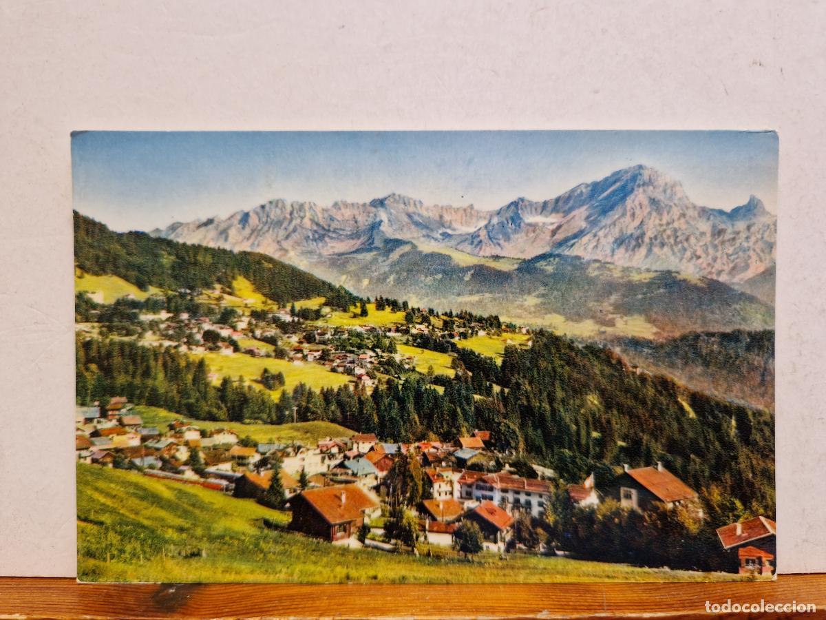 Postkarten: BONITA POSTAL CIRCULADA. CHESI&Egrave;RES, VILLARS ET LES MUVERANS