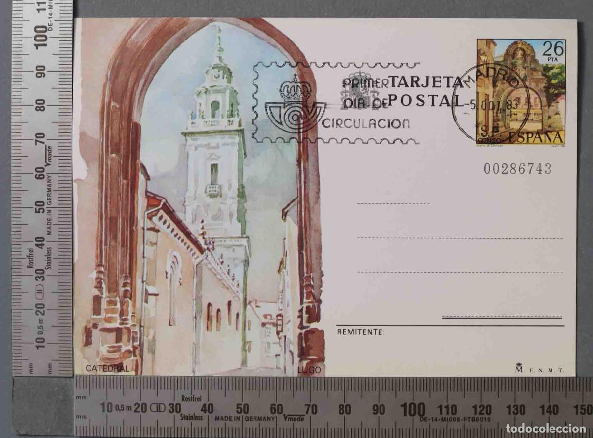 Postales: TARJETA ENTERO POSTAL CATEDRAL LUGO - Foto 1