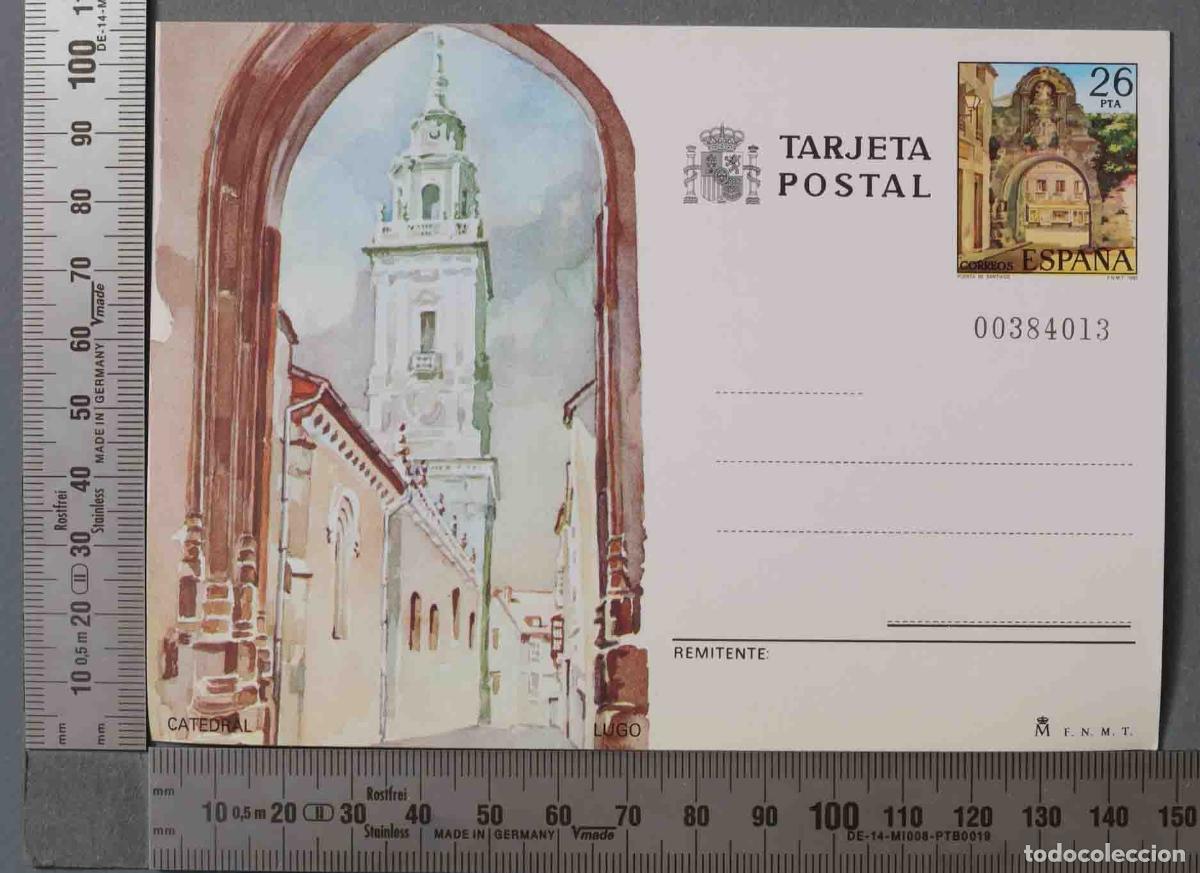 Postales: TARJETA ENTERO POSTAL CATEDRAL LUGO - Foto 1