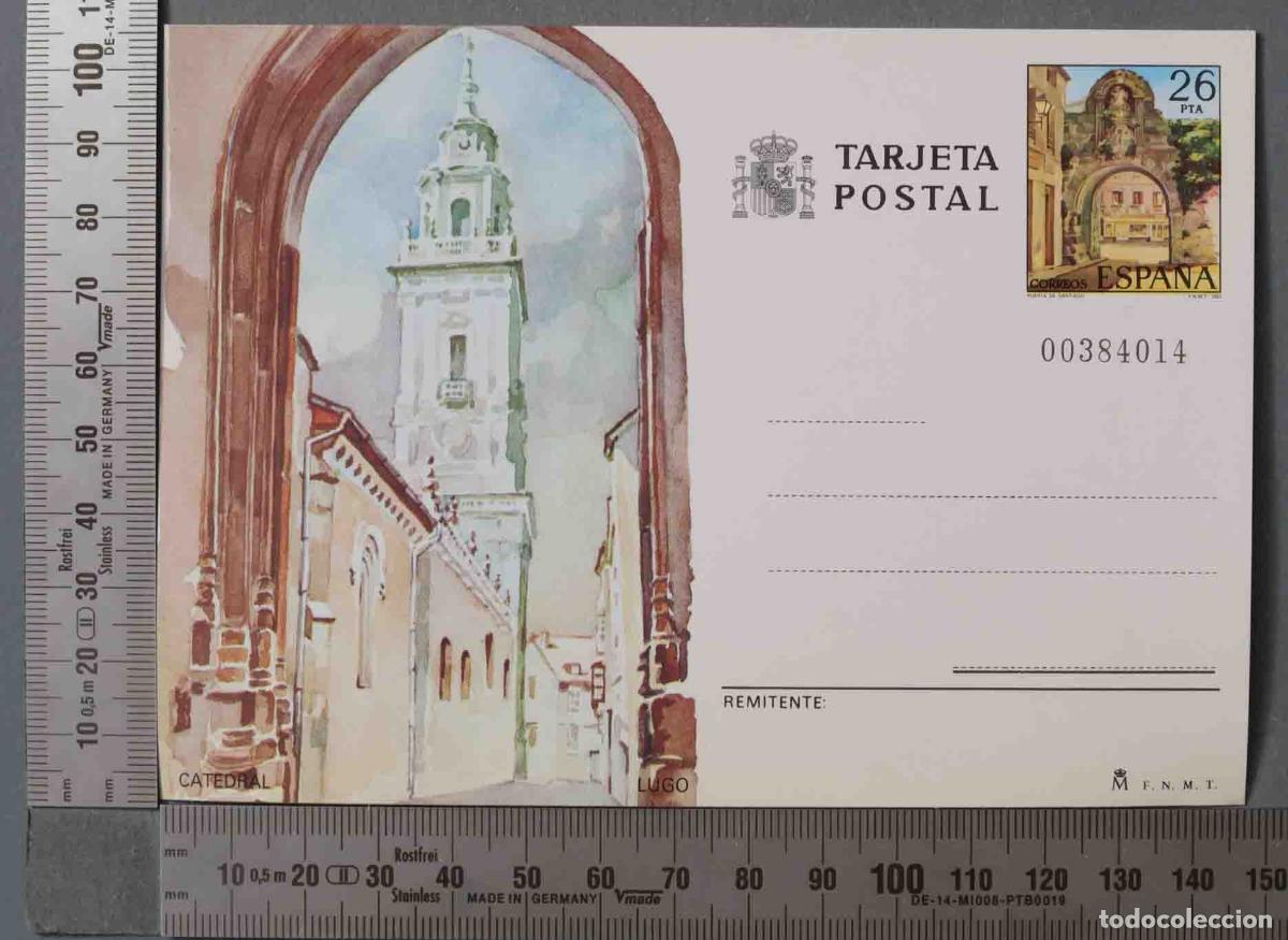 Postales: TARJETA ENTERO POSTAL CATEDRAL LUGO - Foto 1
