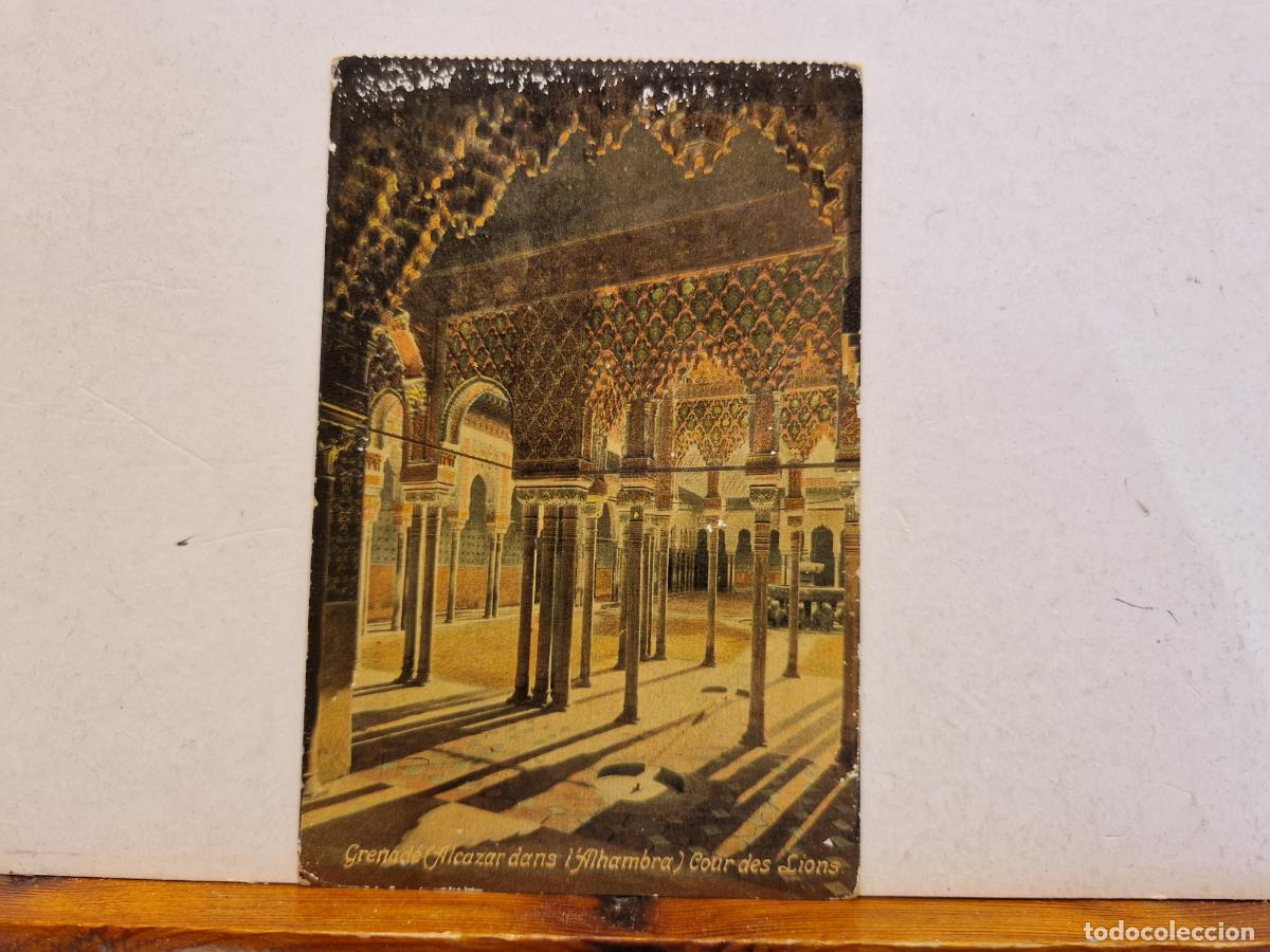 Cartes Postales: BONITA POSTAL CIRCULADA. GRENADE ALCAZAR DANS L'ALHAMBRA