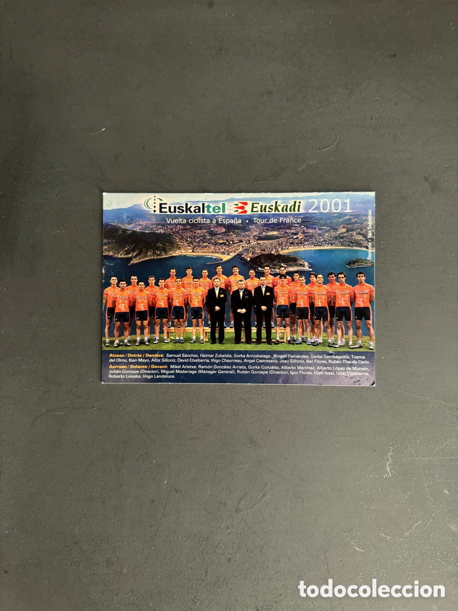 Postales: Tarjeta postal Euskaltel - vuelta ciclista 2001 - Foto 1