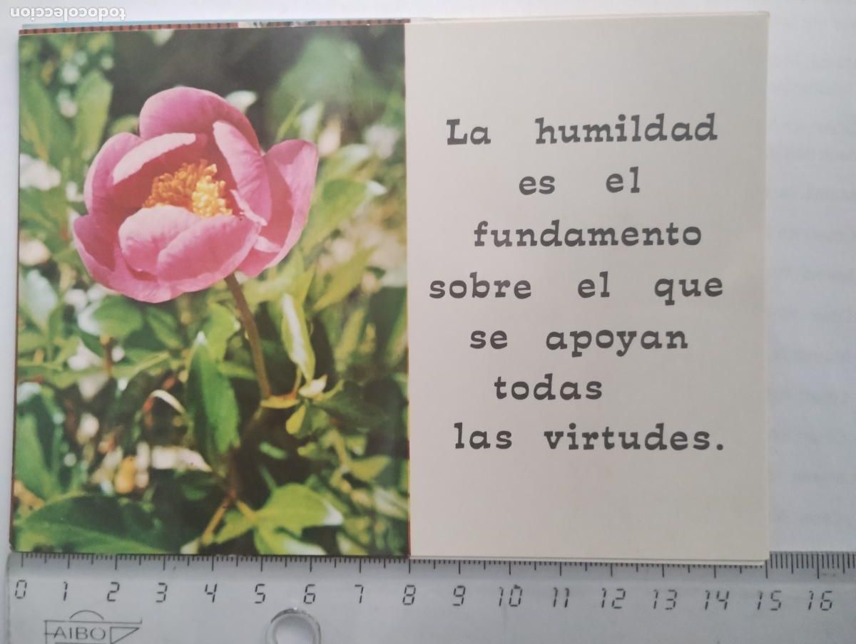 Postales: Tarjeta AFA 1502. La humildad es el fundamento... - Foto 1
