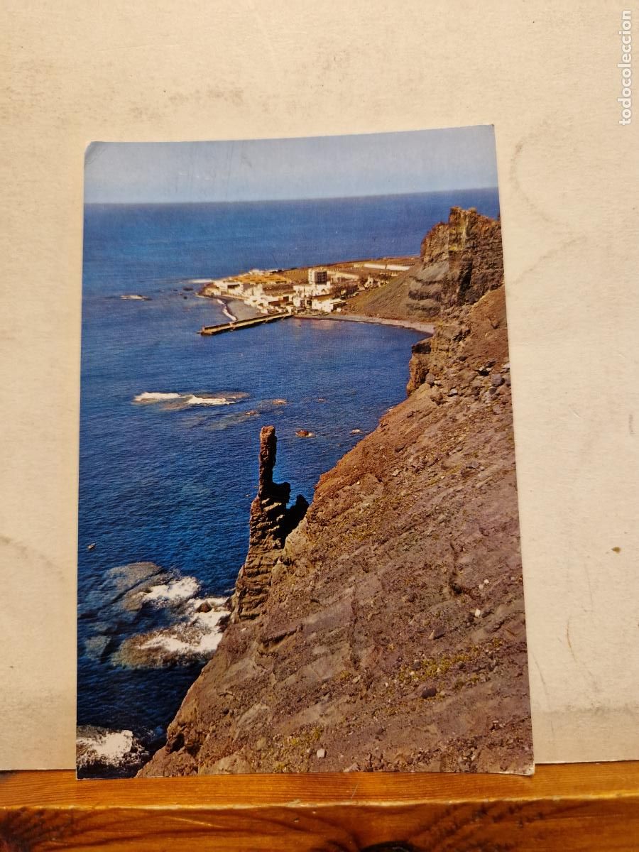 Postales: BONITA POSTAL CIRCULADA. EL DEDO DE DIOS Y LA PLAYA LAS NIEVES. GRAN CANARIA