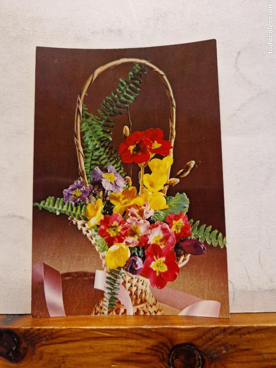 Postkarten: BONITA POSTAL CIRCULADA. ARREGLO FLORAL