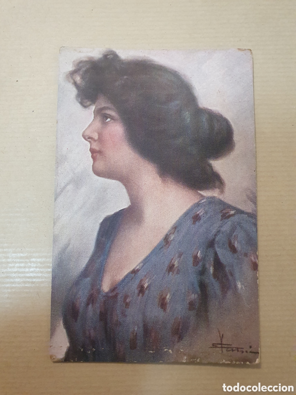 Postales: Antigua postal de mujer. (L8) - Foto 1