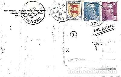 Postales: Francia & Marcofilia, Paris, Multi, Lisboa 1952 (480) - Foto 2