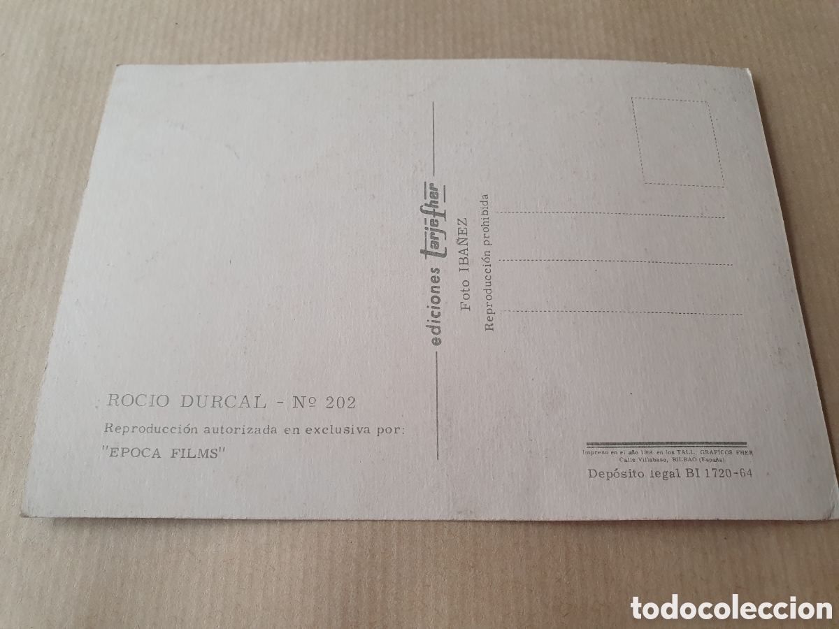 Postales: Ediciones Tarjefher. Roc&iacute;o Durcal. (L8) - Foto 2