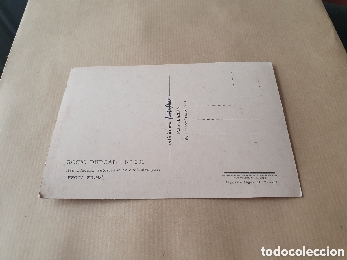 Postales: Ediciones Tarjefher. Roc&iacute;o Durcal. (L8) - Foto 2