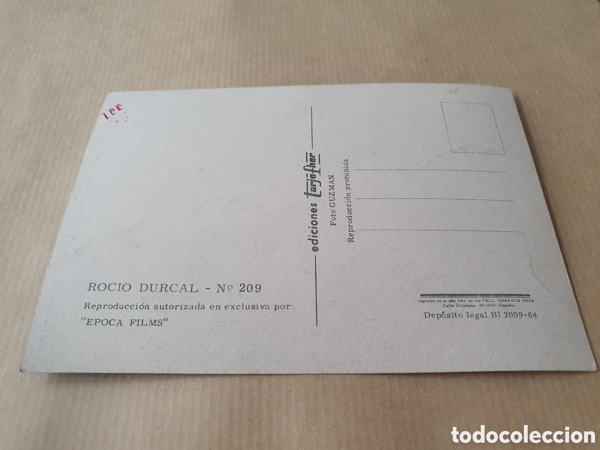 Postales: Ediciones Tarjefher. Roc&iacute;o Durcal. (L8) - Foto 2