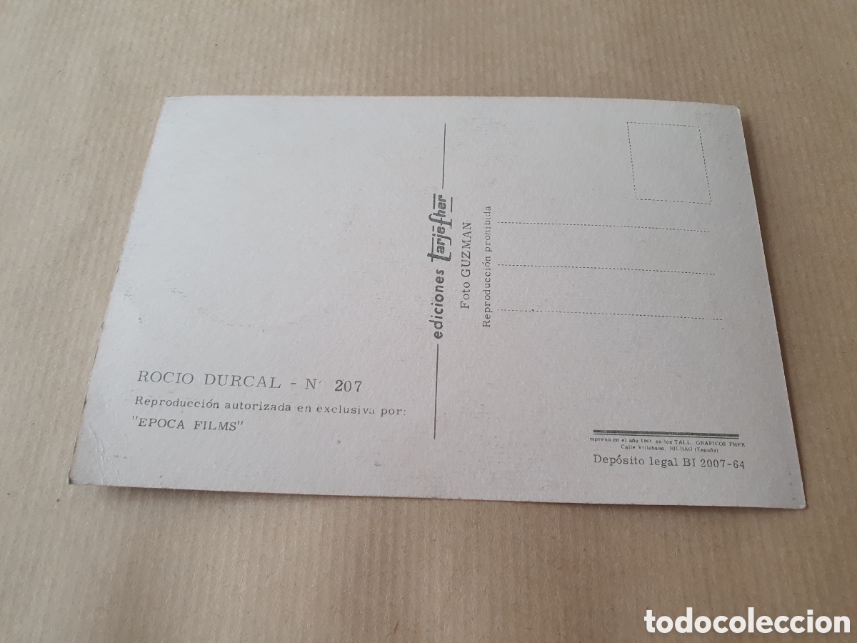 Postales: Ediciones Tarjefher. Roc&iacute;o Durcal. (L8) - Foto 2