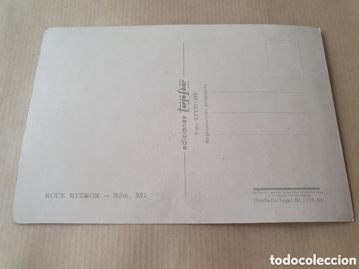 Postales: Ediciones Tarjefher. Rock Hudson. (L8) - Foto 2