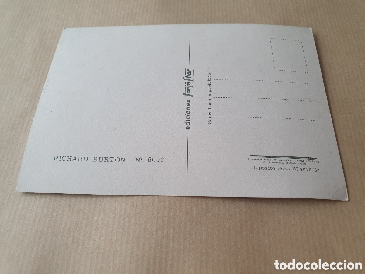 Postales: Ediciones Tarjefher. Richard Burton. (L8) - Foto 2