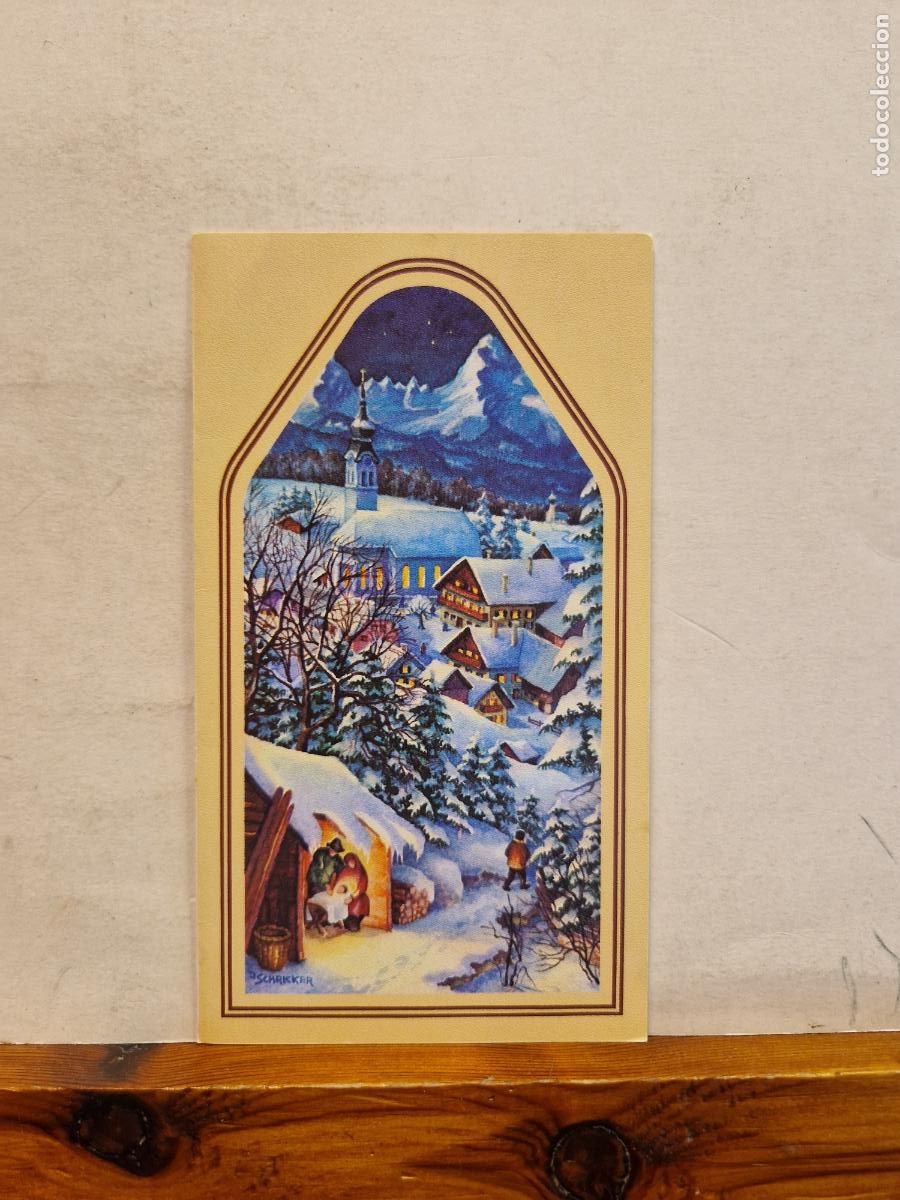 Postais: BONITA POSTAL DE NAVIDAD CIRCULADA. DIPTICO. NEVANDO