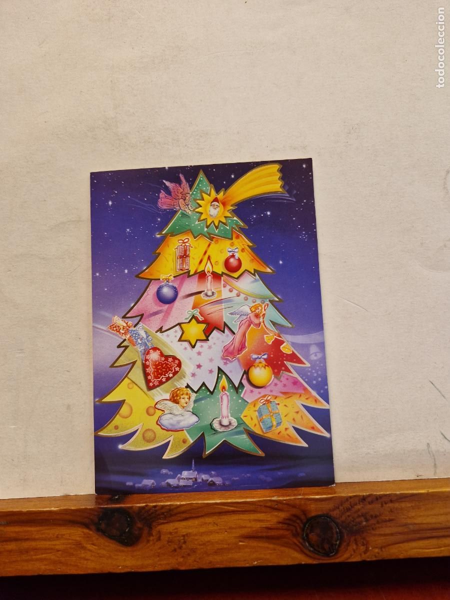 Postkarten: BONITA POSTAL DE NAVIDAD CIRCULADA. DIPTICO. ARBOL NAVIDE&Ntilde;O