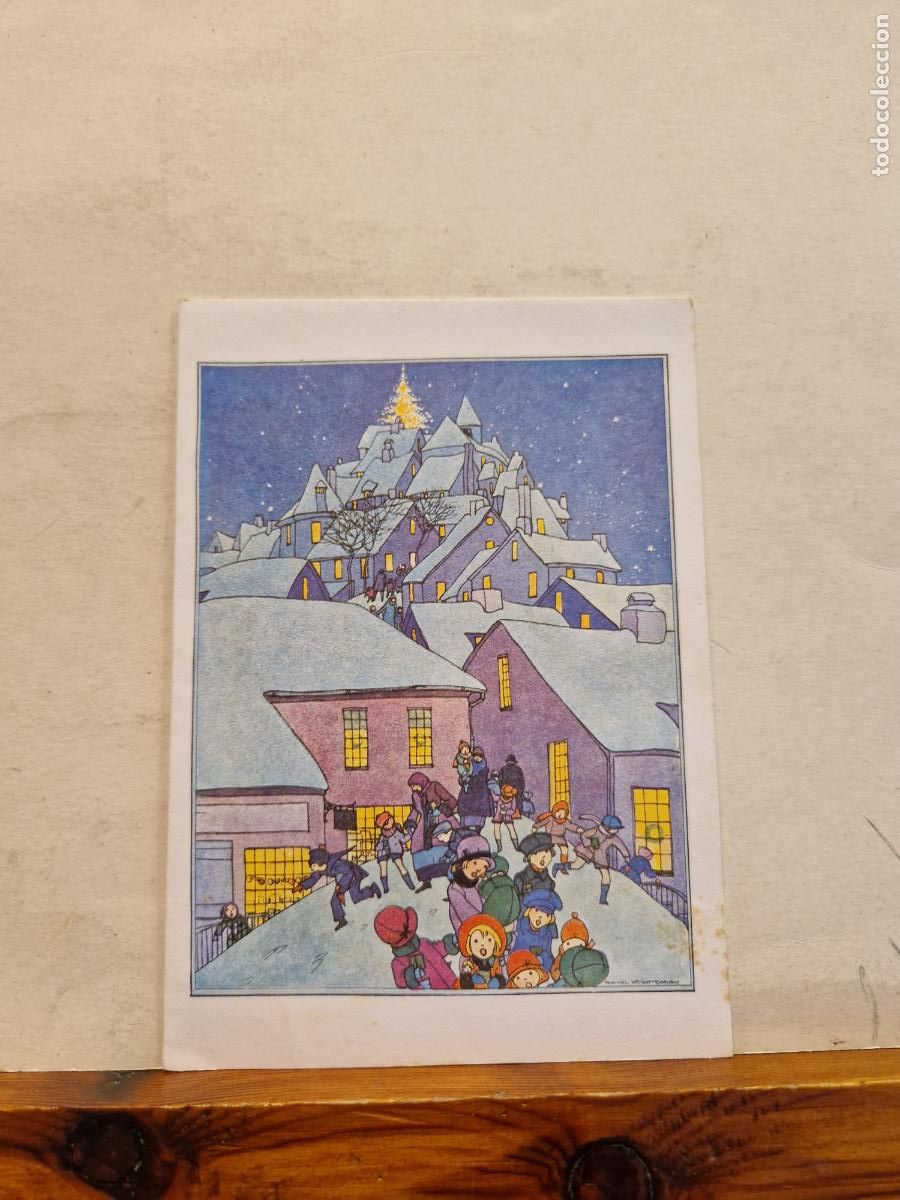 Postkarten: BONITA POSTAL DE NAVIDAD CIRCULADA. DIPTICO .CIUDAD NEVADA