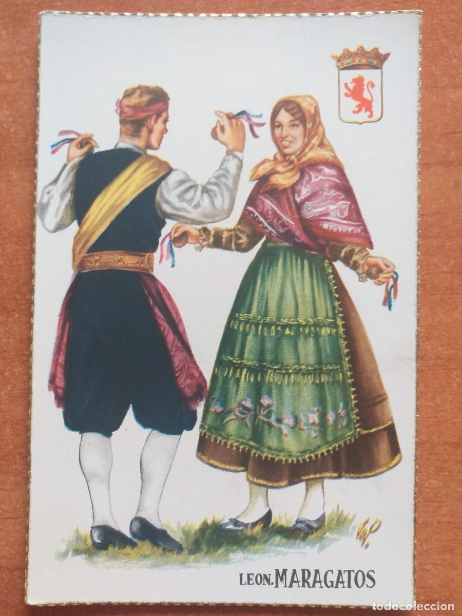 Postales: POSTAL - LEON. MARAGATOS - TRAJES T&Iacute;PICOS - Foto 1