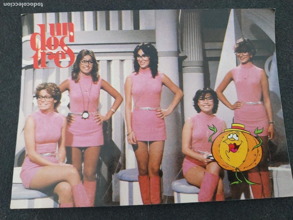 Postales: CROPAN TVE UN DOS TRES TARJETA POSTAL DEL PROGRAMA AZAFATAS ** 13,5 X 10 CM A&Ntilde;OS 80